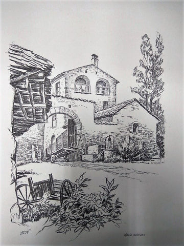 Laminas Carlos Freixas: Rincones Tipicos 06: MASIA CATALANA (Serie Estudios 20)
