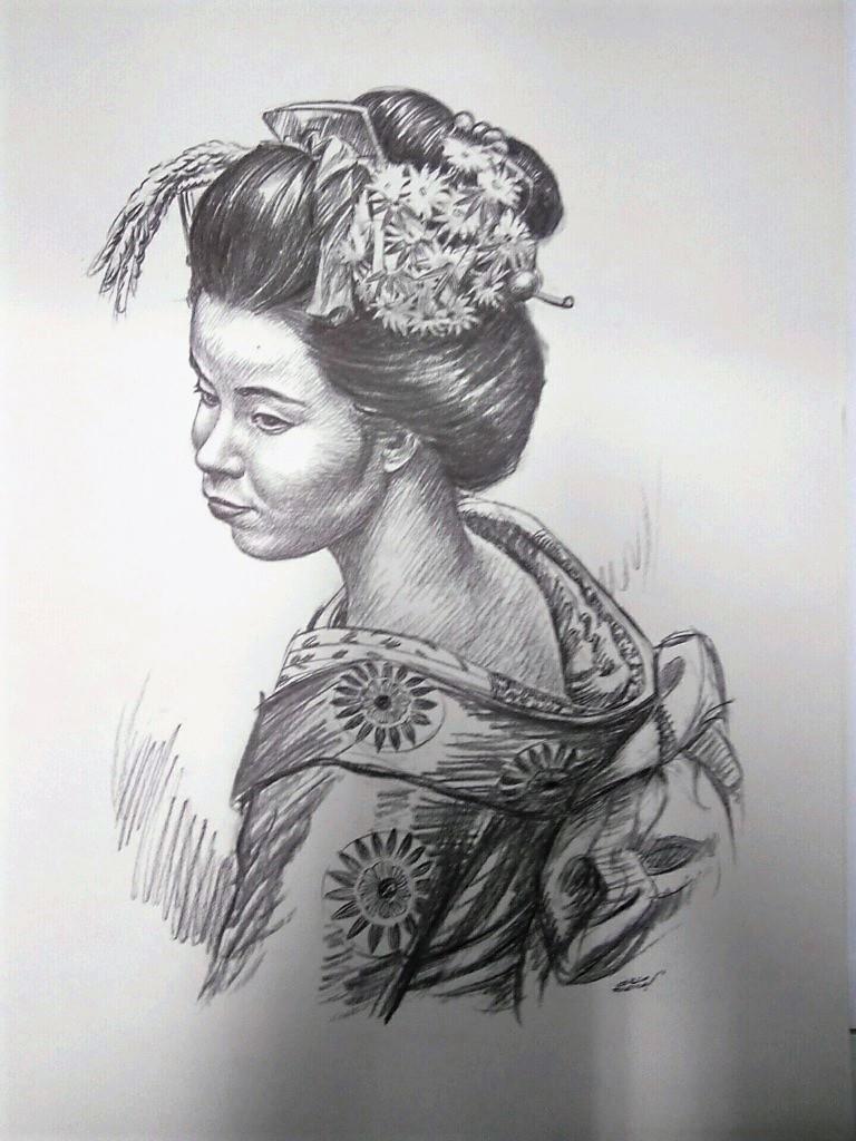 Laminas Carlos Freixas: Tipos exoticos 01: GEISHA JAPONESA (Serie Estudios 15)