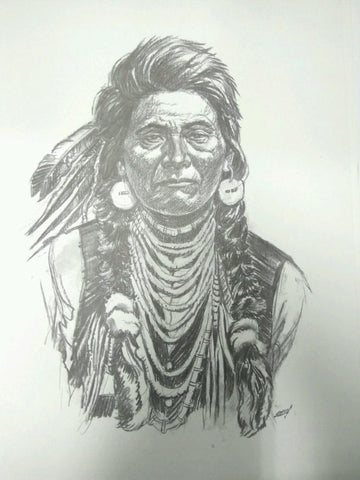Laminas Carlos Freixas: Tipos exoticos 04: JEFE INDIO AMERICANO  (Serie Estudios 15)