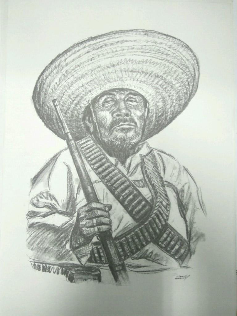 Laminas Carlos Freixas: Tipos exoticos II 02: HOMBRE MEXICANO  (Serie Estudios 16)