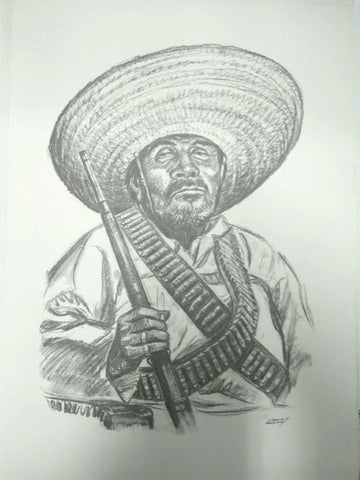 Laminas Carlos Freixas: Tipos exoticos II 02: HOMBRE MEXICANO  (Serie Estudios 16)