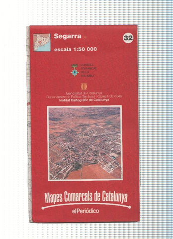 Mapes Comarcals de Catalunya numero 32: Segarra, escala 1:50 000