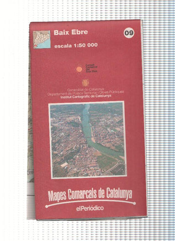 Mapes Comarcals de Catalunya numero 09: Baix Ebre, escala 1:50 000