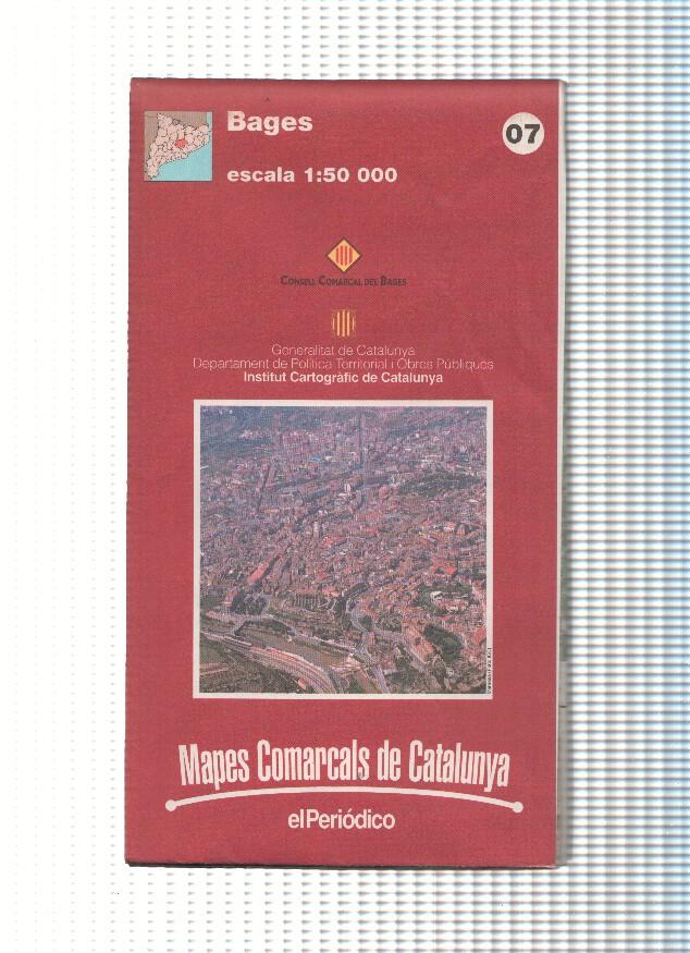 Mapes Comarcals de Catalunya numero 07: Bages, escala 1:50 000