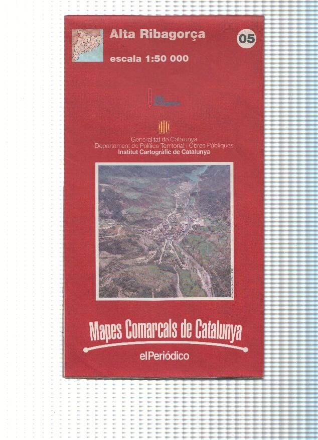 Mapes Comarcals de Catalunya numero 05: Alta Ribagorça, escala 1:50 000