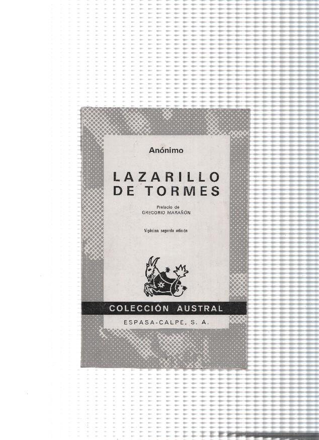 Lazarillo de Tormes ( vigesima segunda edicion 1976 )