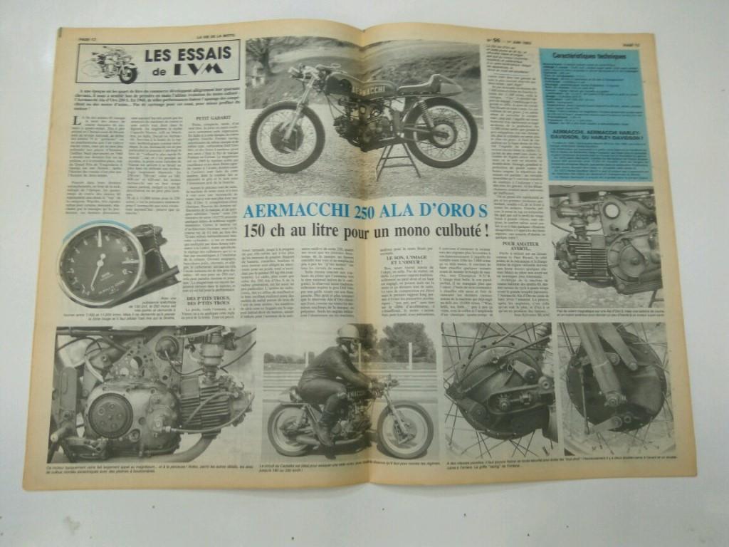 LA VIE DE LA MOTO, Numero 096 - Junio 1992: ESSAI: AERMACCHI 250 USINE  