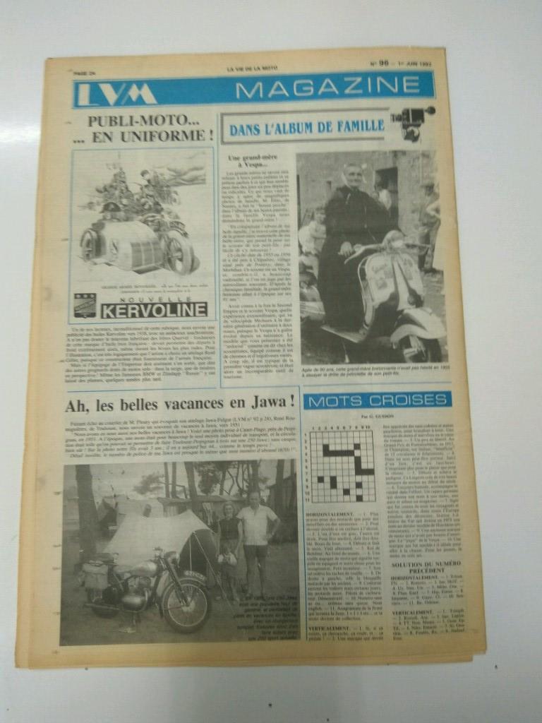 LA VIE DE LA MOTO, Numero 096 - Junio 1992: ESSAI: AERMACCHI 250 USINE  