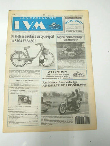 LA VIE DE LA MOTO, Numero 099 - 1 Agosto 1992: LA SAGA VAP-ABG