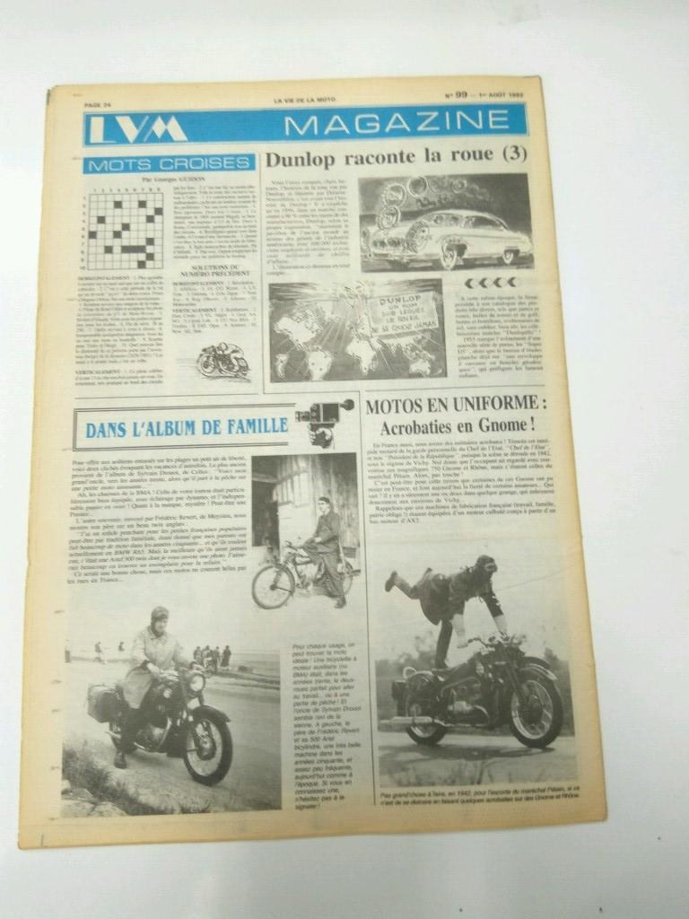LA VIE DE LA MOTO, Numero 099 - 1 Agosto 1992: LA SAGA VAP-ABG