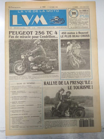 LA VIE DE LA MOTO, Numero 102 - 1 Octubre 1992: PEUGEOT 256 TC 4
