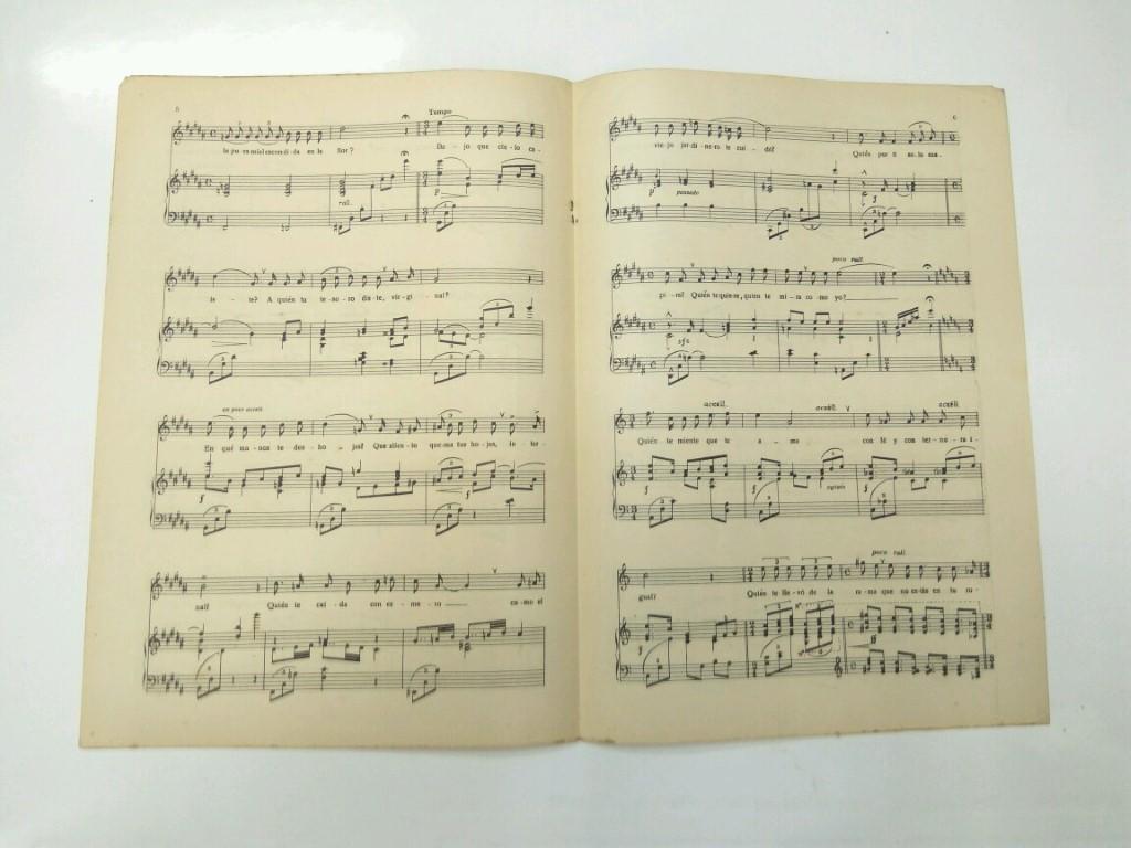 Libreto Partituras: ARTUR MENENDEZ ALEYXANDRE -  Cancion de la Rosa (Amores y Amorios)