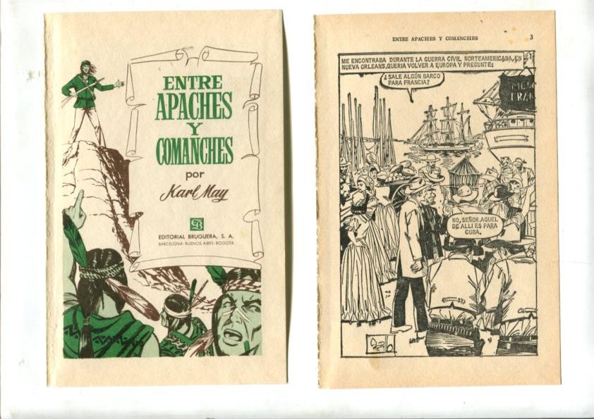 Entre apaches y comanches, dibujos de Carrillo