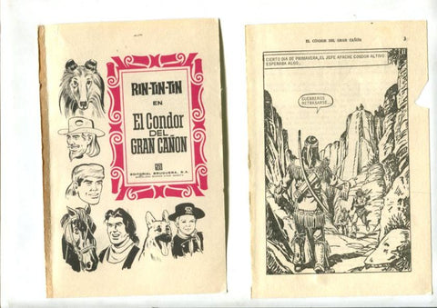 Rin Tin Tin: El condor del gran cañon , dibujos de Ambros (El Capitan Trueno)