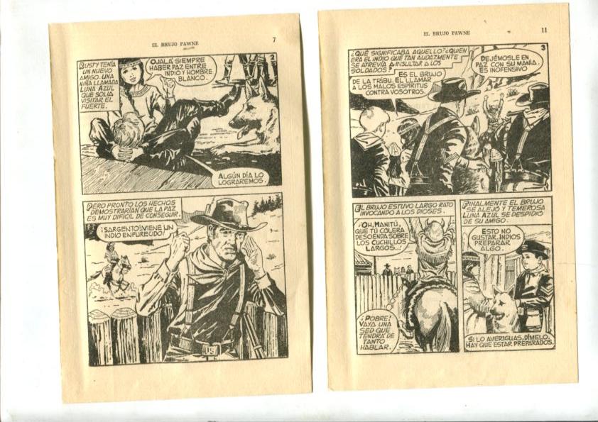 Rin Tin Tin: El brujo Pawne , dibujos de Mai nou