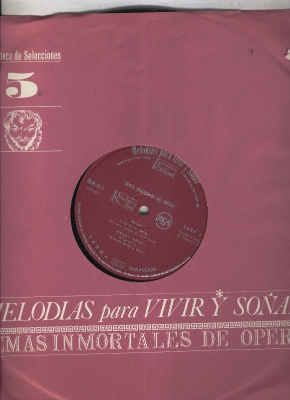 Disco LP: Melodias para vivir y soñar volumen 05: Temas inmortales de Opera