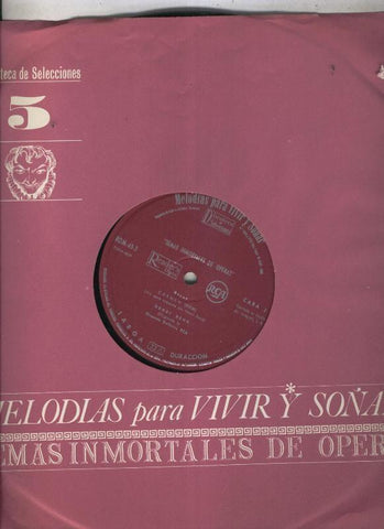 Disco LP: Melodias para vivir y soñar volumen 05: Temas inmortales de Opera