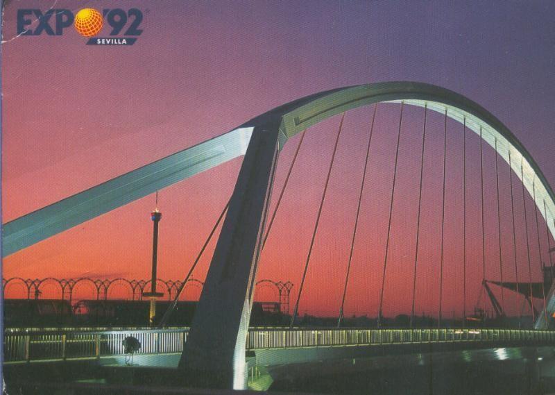 Postal 014775: Puente de la barqueta en Sevilla