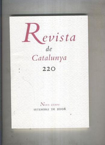 Revista de catalunya numero 220