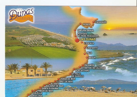 Postal 044169 : Dunas Camping Caravaning. Sant Pere Pescador (Girona) España