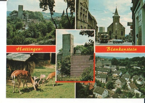 Postal-Postcard 17524: HATTINGEN BLAKENSTEIN - Burg erbaut 1226