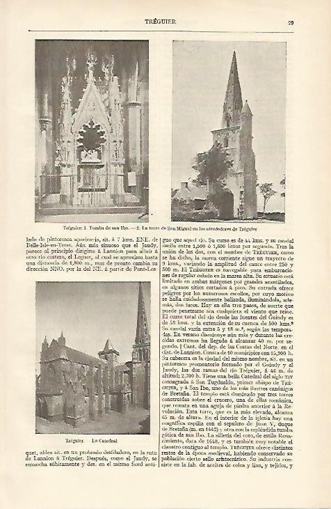LAMINA ESPASA 835: Imagenes de Treguier Francia