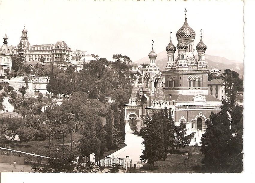 Postal 035744 : la Cote dAzur. Nice - ñEglise Russe et le Cycee du Parc Imperial