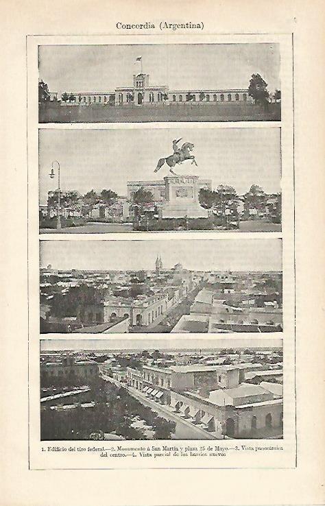 LAMINA ESPASA 14505: Vistas de Concordia Argentina