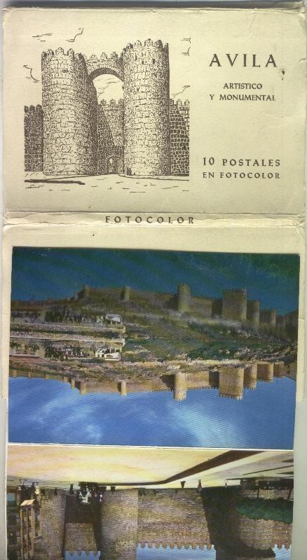 Postal acordeon: Avila