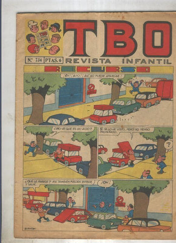 TBO numero 734: Recurso (Blanco), (numerado 2 en trasera)