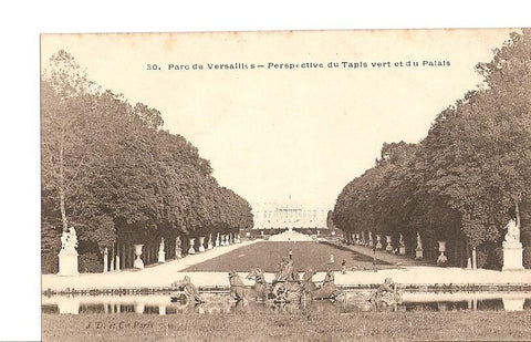 Postal 027352 : Parc de Versailles - Perspective du Tapis vert et du Palais