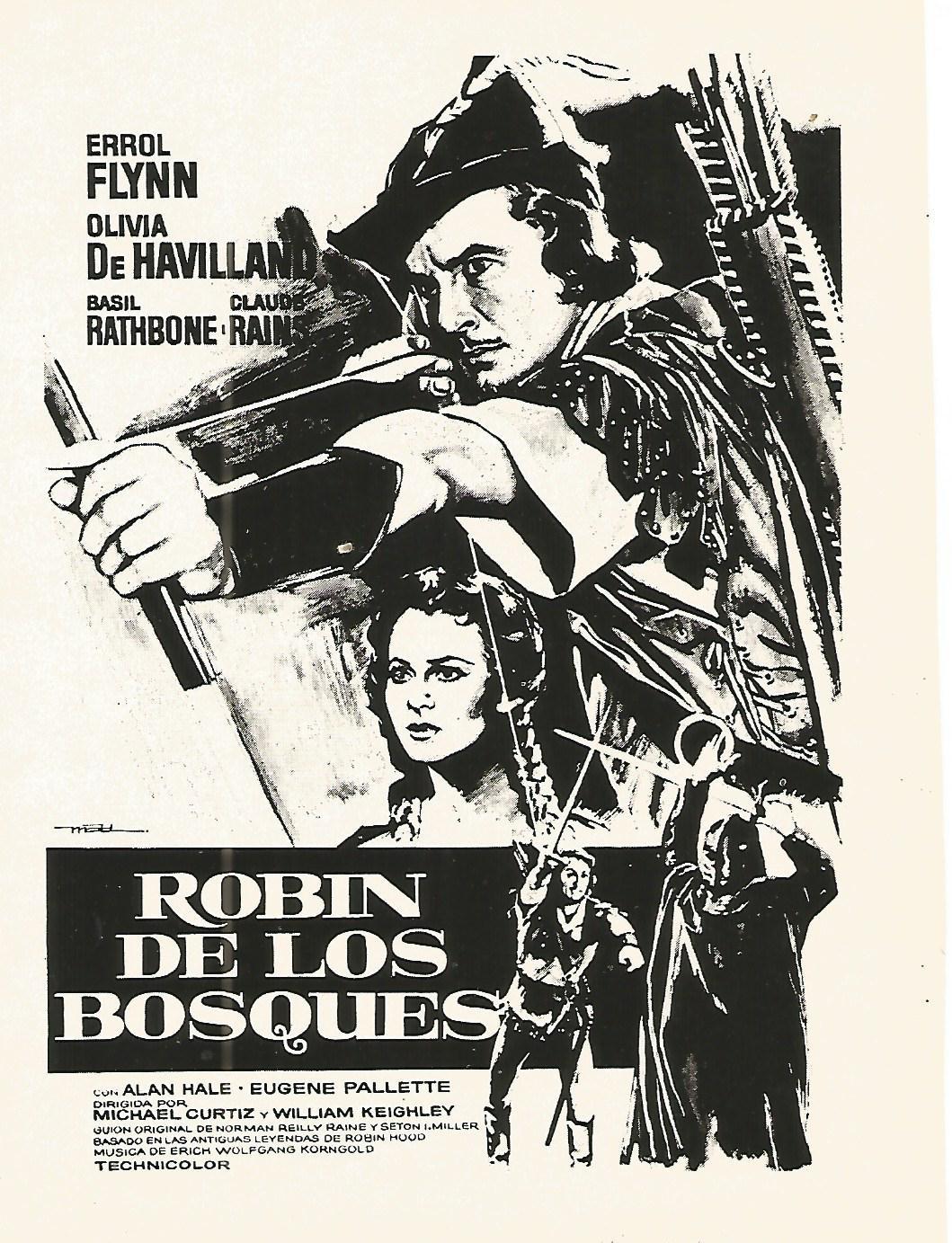 FLYER PUBLICITARIO 117: Film  Robin de los bosques
