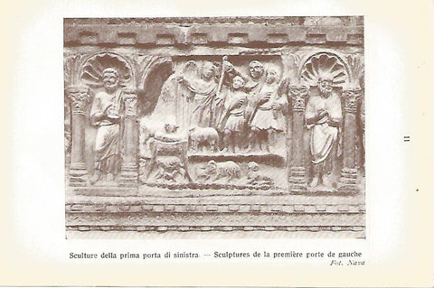 Lamina 162: VENEZIA. Basilica de San Marcos: Escultura de la primera puerta de la izquierda