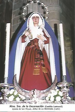 POSTAL 54442: Nuestra Señora de la Encarnacion. Jerez de la Frontera Cadiz
