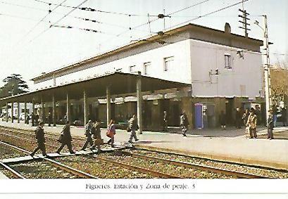POSTAL 55138: Peaje estacion de Figueres. 1993