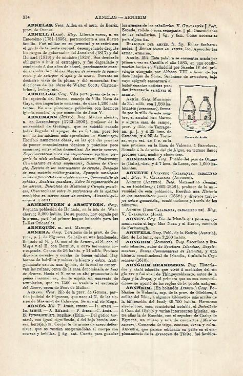 LAMINA ESPASA 12812: Escudo de Arnes Tarragona