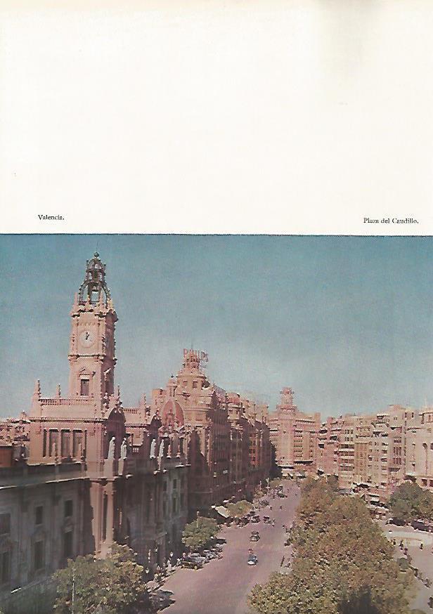 LAMINA 4951: VALENCIA PLAZA DEL CAUDILLO VISTA AEREA