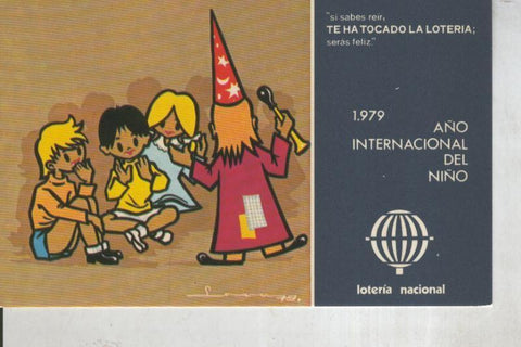 Postal 011049: Loteria Nacional: 1979 año internacional del niño