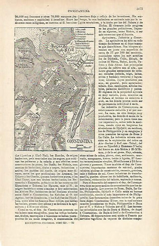 LAMINA ESPASA 14469: Plano de Constantina Argelia