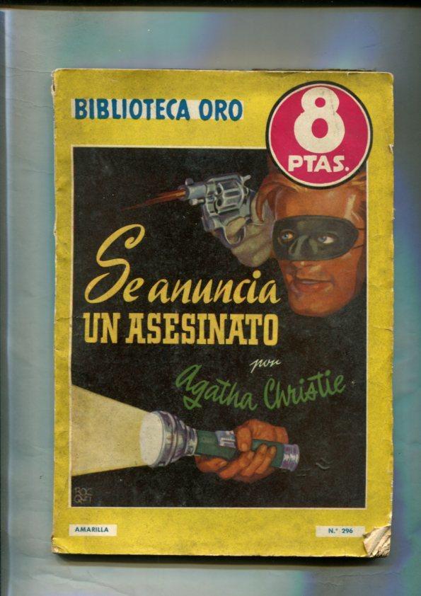 Biblioteca Oro serie amarilla de 8 pts numero 296: Se anuncia un asesinato