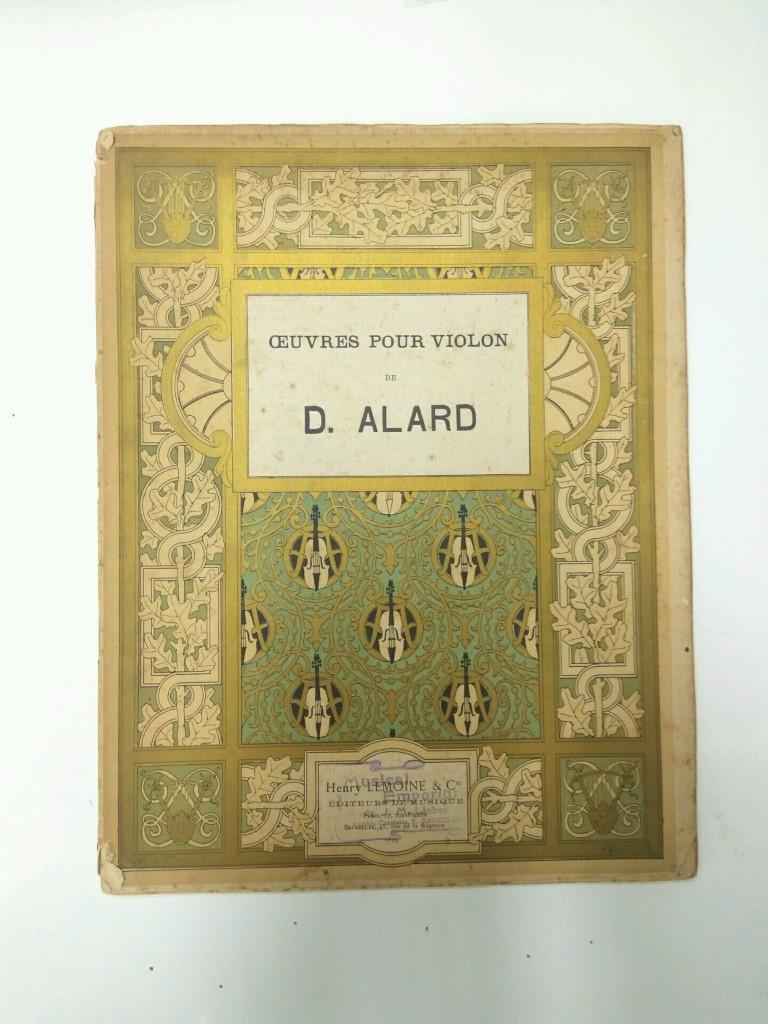 Libreto Partituras: ETUDES POUR VIOLON PAR DELPHIN ALARD - Methode complete et Progressive (1895)