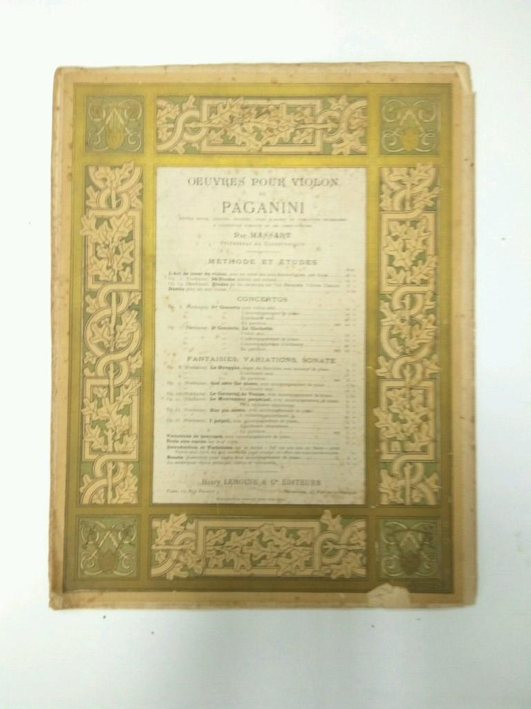 Libreto Partituras: ETUDES POUR VIOLON PAR DELPHIN ALARD - Methode complete et Progressive (1895)