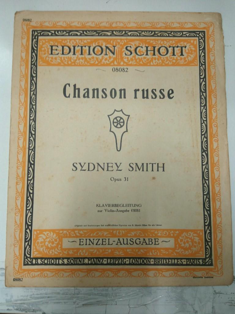 Libreto Partituras: SYDNEY SMITH - Chanson Russe Opus 31 (Edition Schott)