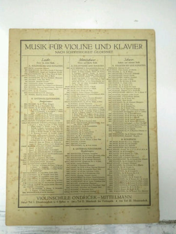 Libreto Partituras: Edition Peters No. 1413 - KLASSICHE STUCKE, Violine und Klavier Band 1
