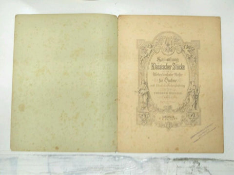 Libreto Partituras: Edition Peters No. 1413 - KLASSICHE STUCKE, Violine und Klavier Band 1