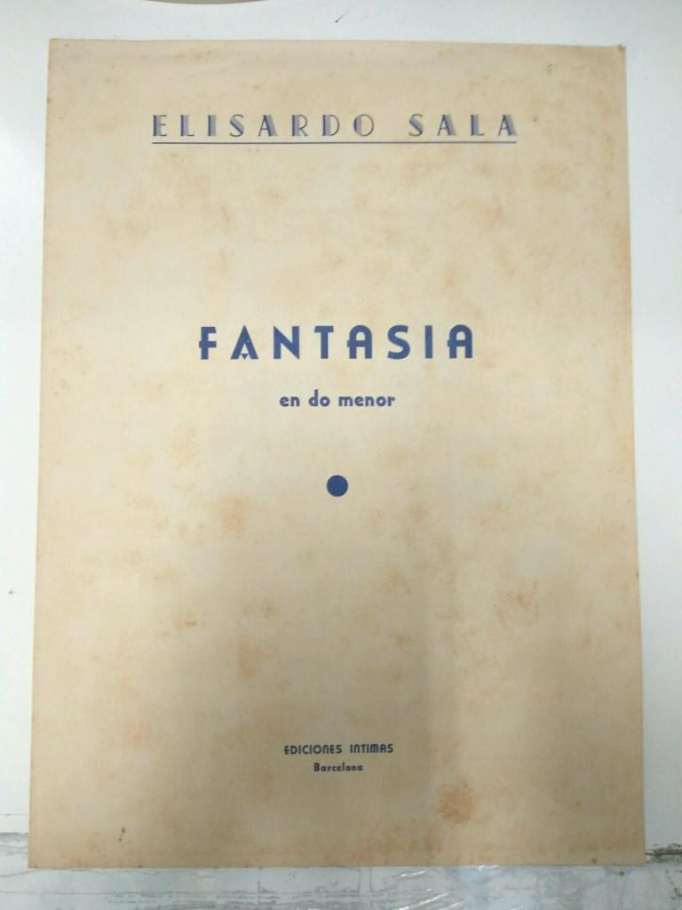 Libreto Partituras: ELISARDO SALA - Fantasia en DO Menor (Autografiado)