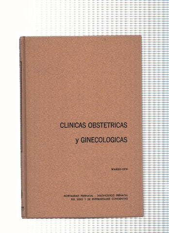 Clinicas Obstetricas y Ginecologicas: Mortalidad perinatal-Diagnostico prenatal del sexo y de enfer-