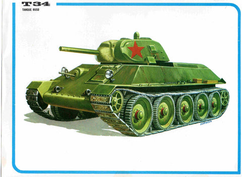 LAMINA 4082: T34 Tanque Ruso