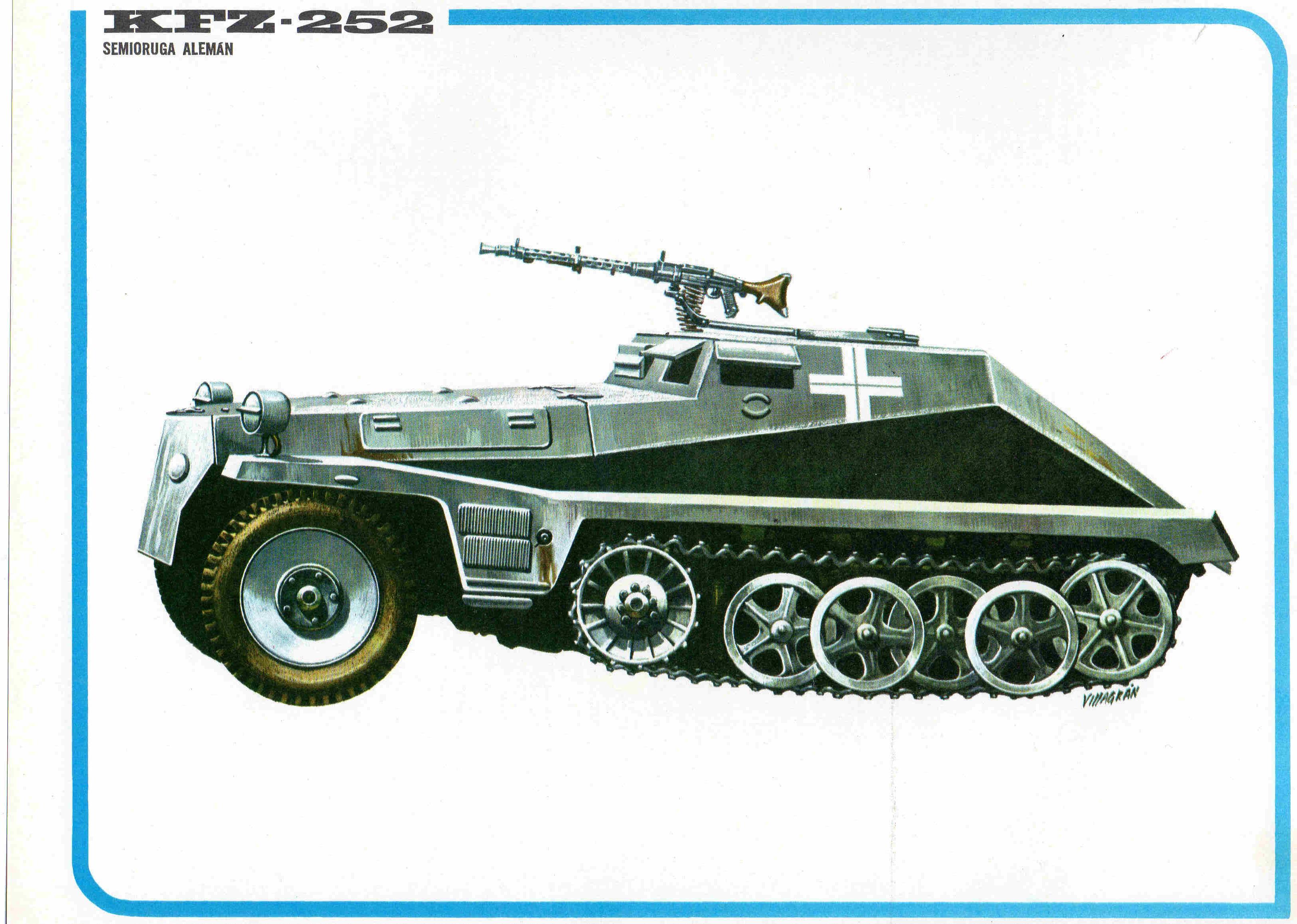 LAMINA 4083: KFZ -252 Semioruga Aleman