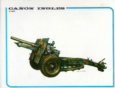 LAMINA 4084: Cañon ingles 25 libras